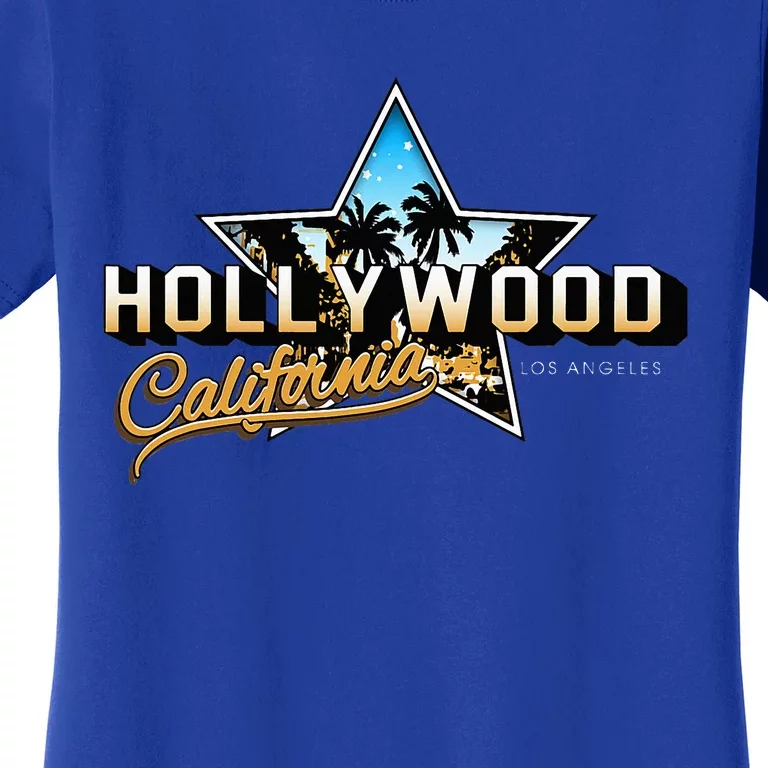 Cool Hollywood Los Angeles California Stars Women's T-Shirt