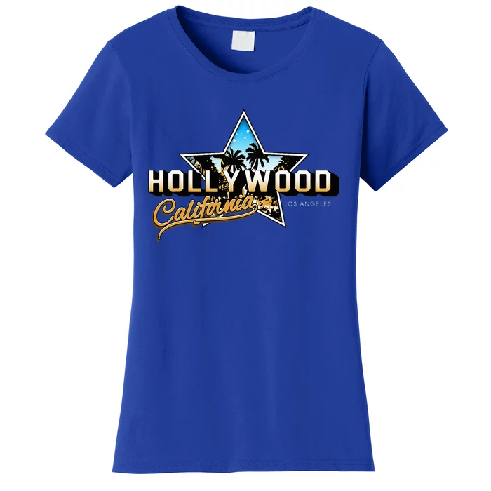 Cool Hollywood Los Angeles California Stars Women's T-Shirt