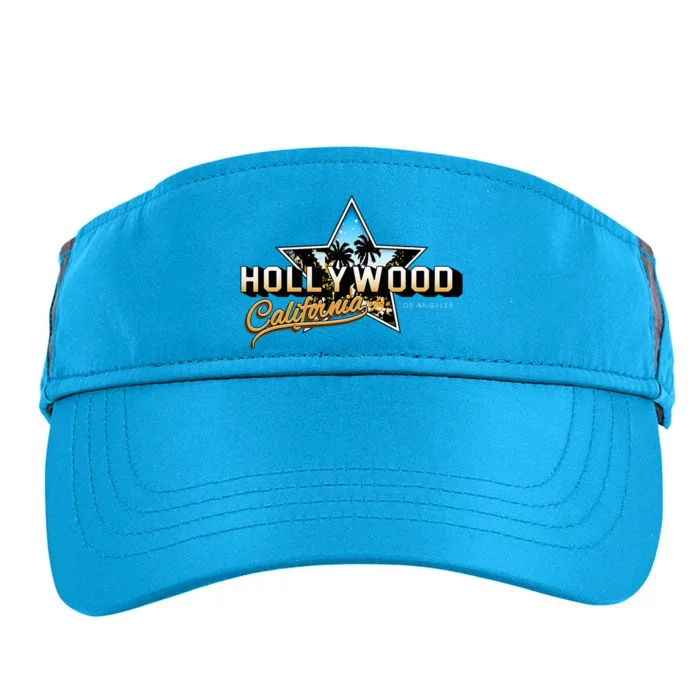 Cool Hollywood Los Angeles California Stars Adult Drive Performance Visor