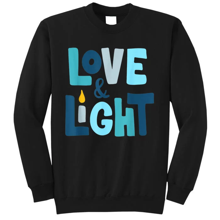 Christmas Hanukkah Love And Light Chanukah Jewish Sweatshirt