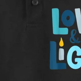 Christmas Hanukkah Love And Light Chanukah Jewish Dry Zone Grid Performance Polo