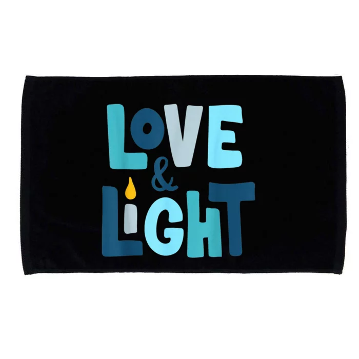 Christmas Hanukkah Love And Light Chanukah Jewish Microfiber Hand Towel