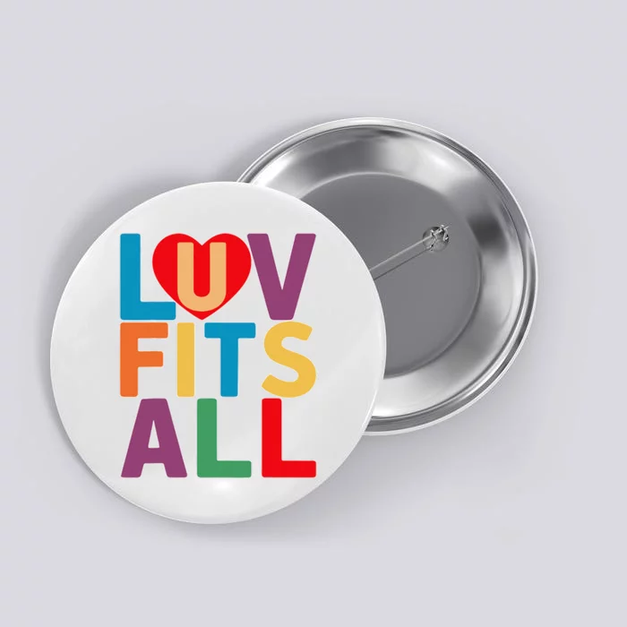 Colorful Heart Luv Fits All Button