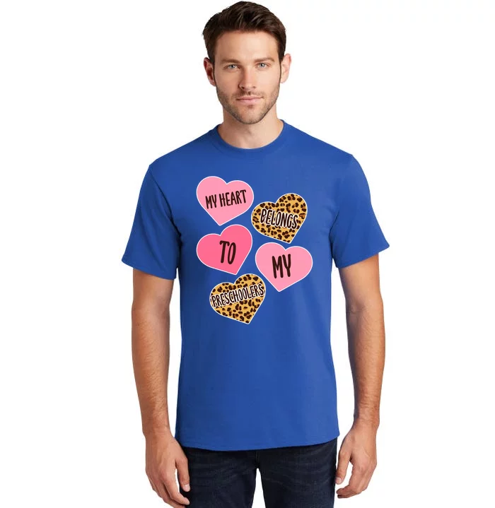 Conversation Heart Love Valentines Day Preschool Teacher Cool Gift Tall T-Shirt