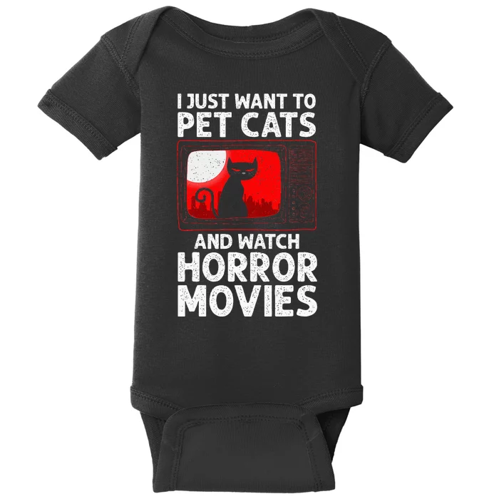 Cute Horror Movie Design For Women Horror Movie Lover Baby Bodysuit