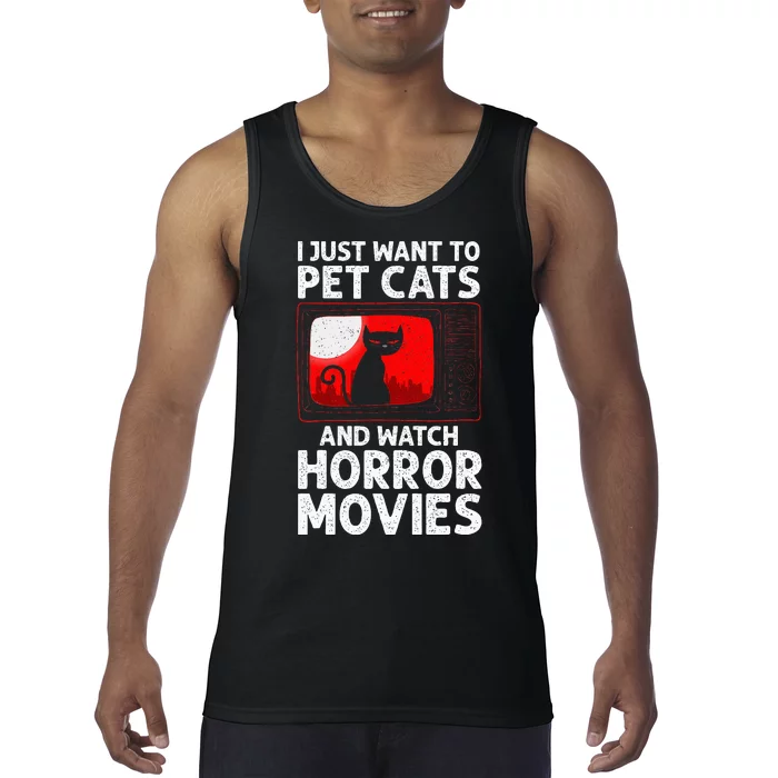 Cute Horror Movie Design For Women Horror Movie Lover Tank Top