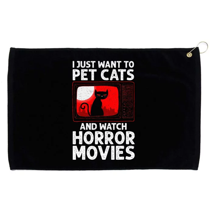 Cute Horror Movie Design For Women Horror Movie Lover Grommeted Golf Towel