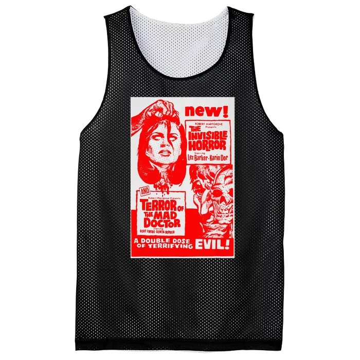 Classic Halloween Monster Poster Horror Movie Mesh Reversible Basketball Jersey Tank