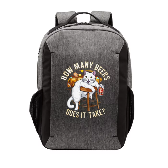 Cat How Many Beers Does It Take Vector Backpack