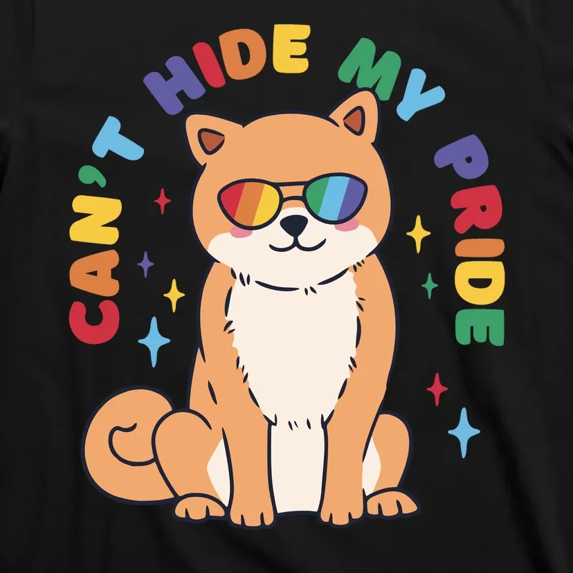 Can't Hide My Pride LGBTQ Dog T-Shirt