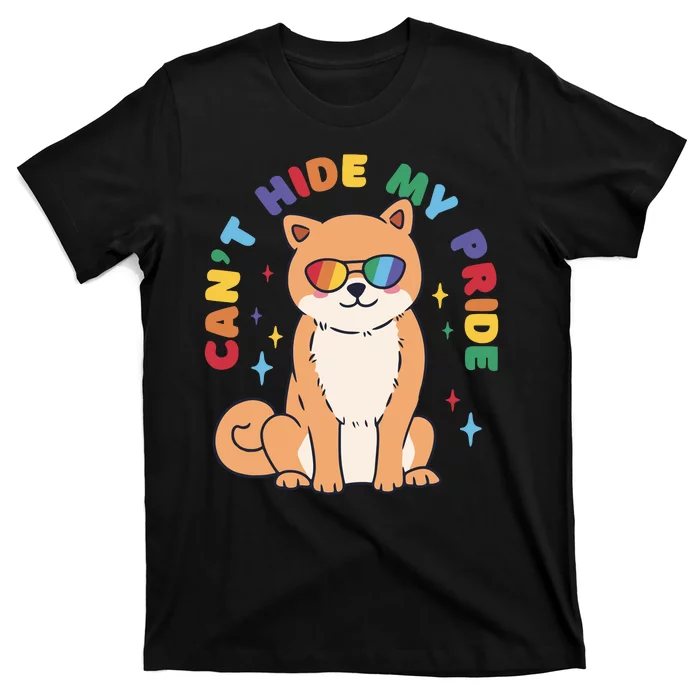 Can't Hide My Pride LGBTQ Dog T-Shirt