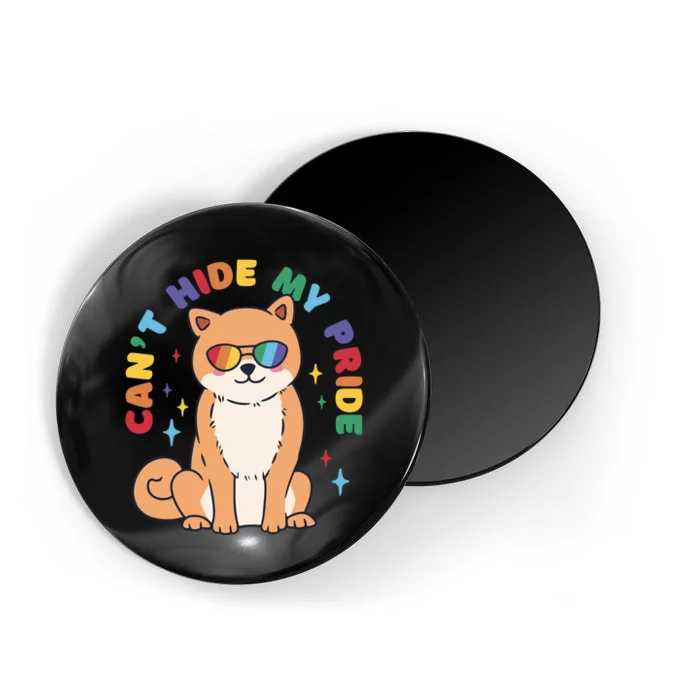 Can't Hide My Pride LGBTQ Dog Magnet