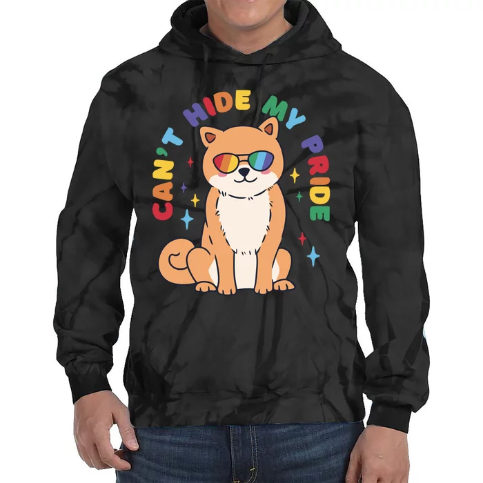 Can't Hide My Pride LGBTQ Dog Tie Dye Hoodie