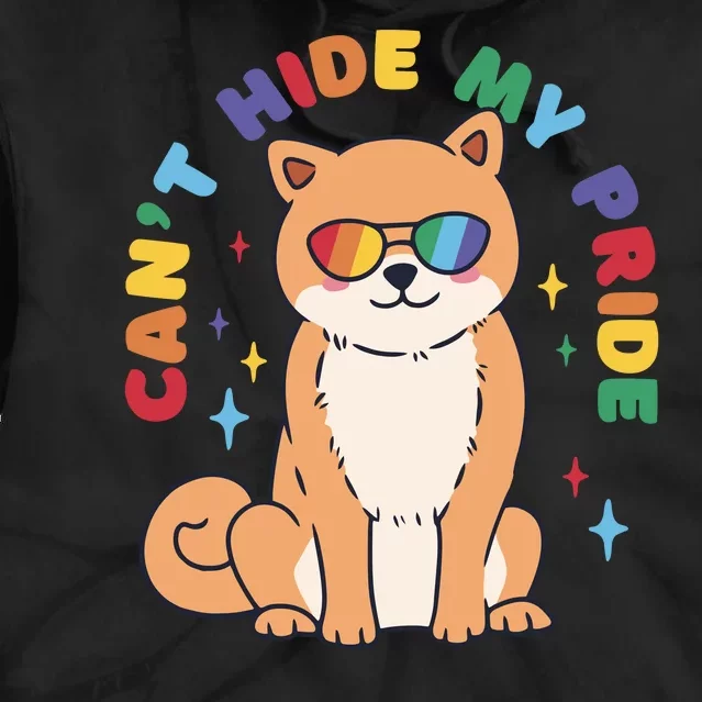 Can't Hide My Pride LGBTQ Dog Tie Dye Hoodie