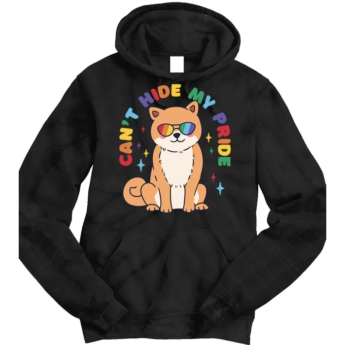 Can't Hide My Pride LGBTQ Dog Tie Dye Hoodie