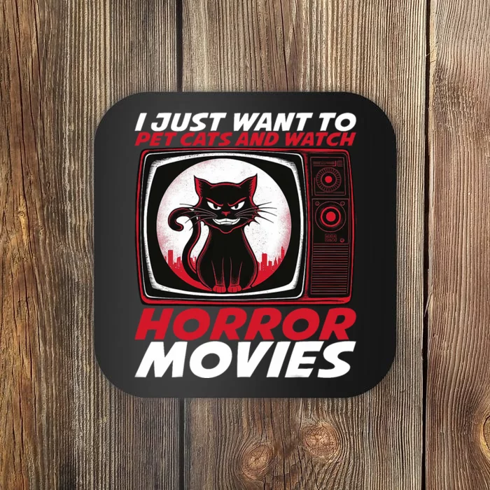 Cute Horror Movie Design Horror Movie Lover Coaster