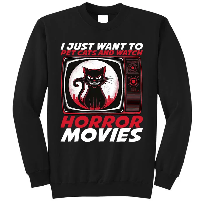 Cute Horror Movie Design Horror Movie Lover Tall Sweatshirt