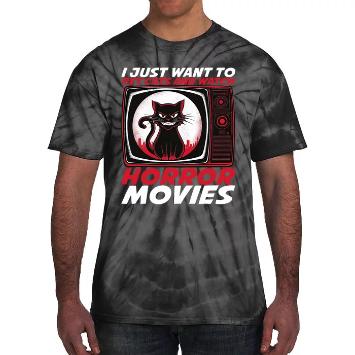 Cute Horror Movie Design Horror Movie Lover Tie-Dye T-Shirt