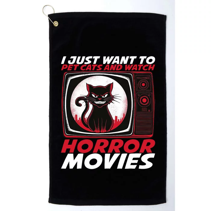 Cute Horror Movie Design Horror Movie Lover Platinum Collection Golf Towel