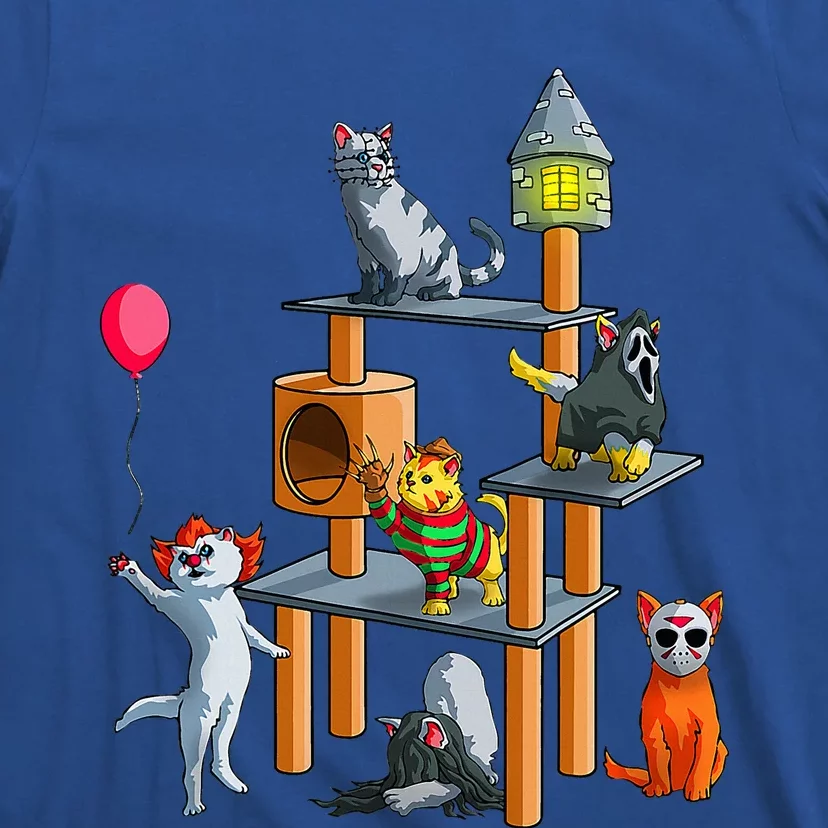 Cat Horror Movies Cute Halloween T-Shirt