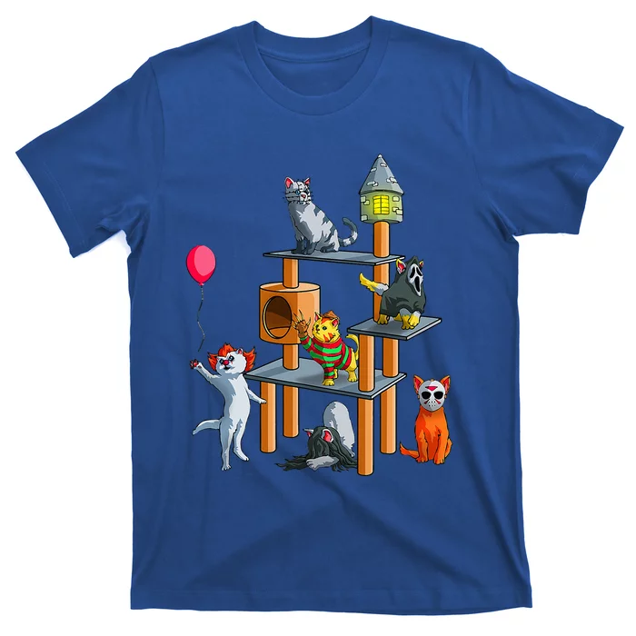 Cat Horror Movies Cute Halloween T-Shirt