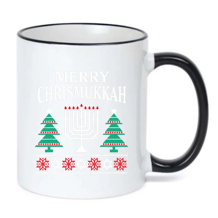 Christmas Hanukkah Merry Chrismukkah Black Color Changing Mug