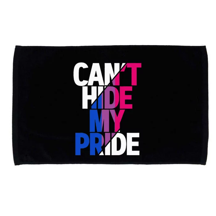 Cant Hide My Pride Bisexual Flag LGBTQ Bisexuality Bi LGBT Microfiber Hand Towel