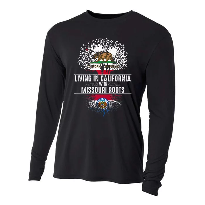 California Home Missouri Roots State Tree Flag Cooling Performance Long Sleeve Crew