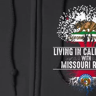 California Home Missouri Roots State Tree Flag Full Zip Hoodie