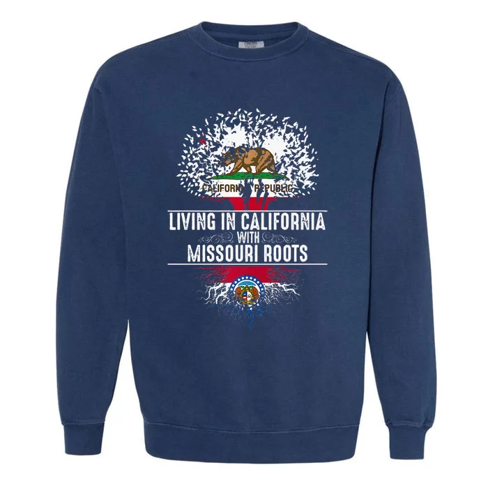 California Home Missouri Roots State Tree Flag Garment-Dyed Sweatshirt