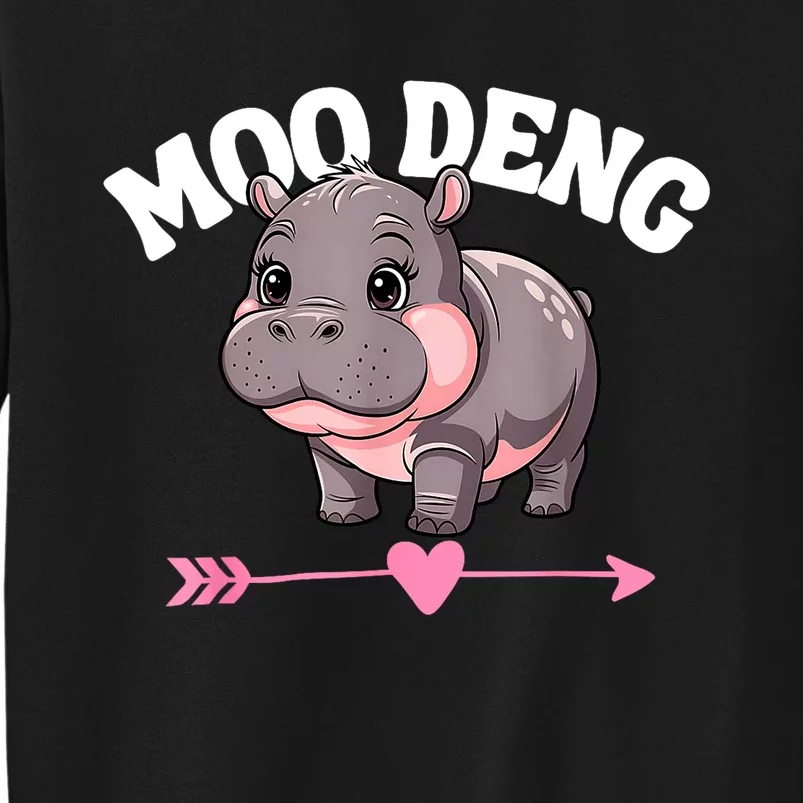 Cute Hippo Moo Deng Bouncy Pig Gift Sweatshirt