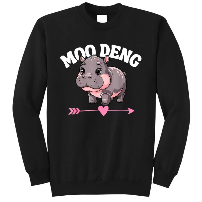 Cute Hippo Moo Deng Bouncy Pig Gift Sweatshirt