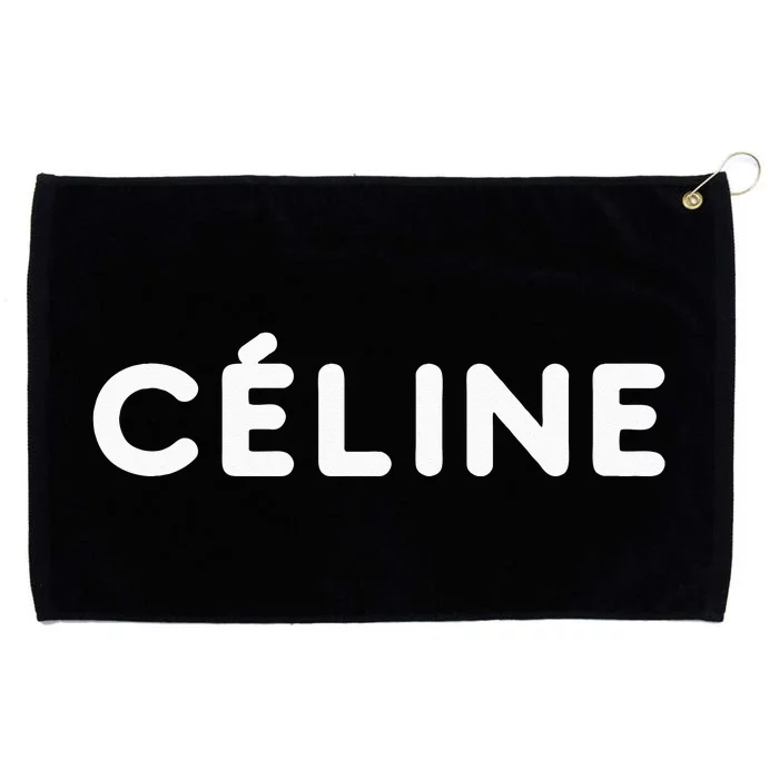 Céline Hello My Name Is Name Tag First Name Grommeted Golf Towel