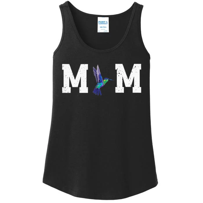 Cute Hummingbird Mom Design Love Bird For Women Ladies Essential Tank