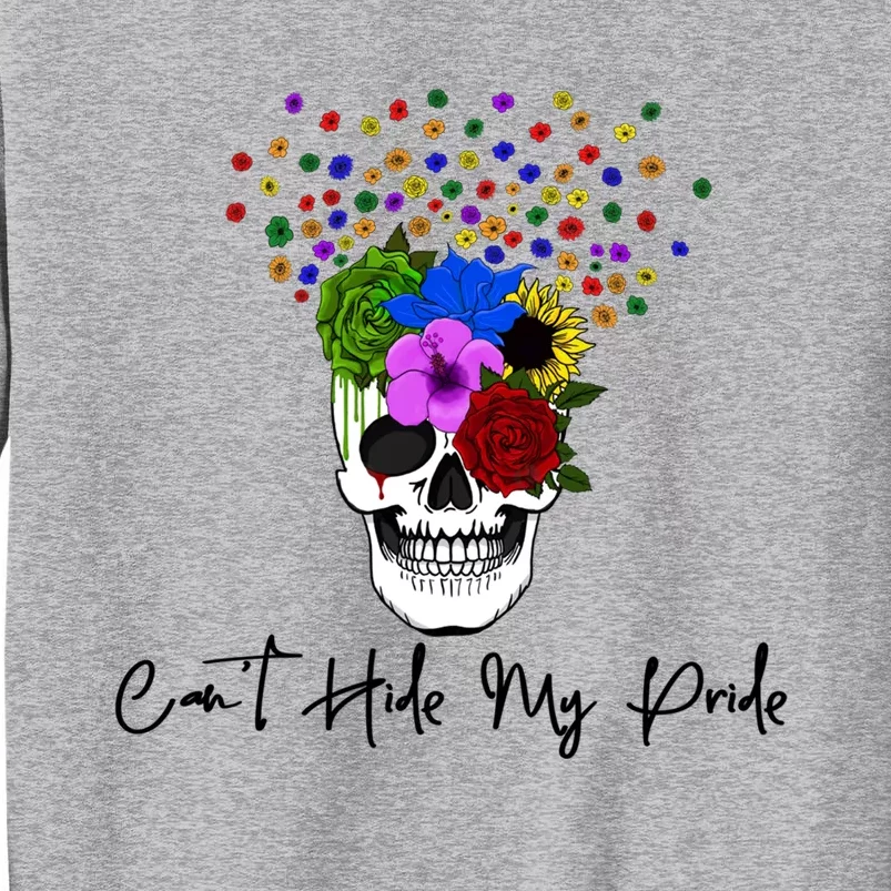 Cant Hide My Pride Skull Funny Lgbt Gift Sweatshirt