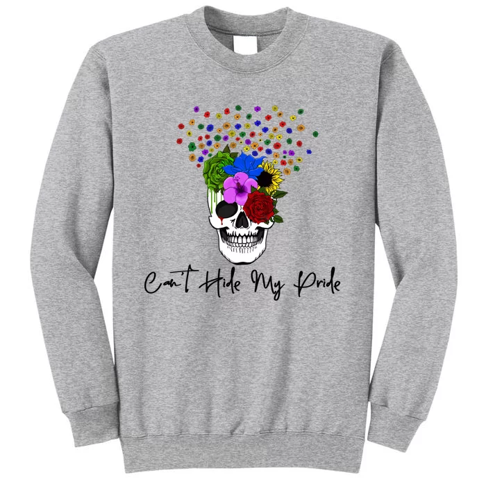 Cant Hide My Pride Skull Funny Lgbt Gift Sweatshirt