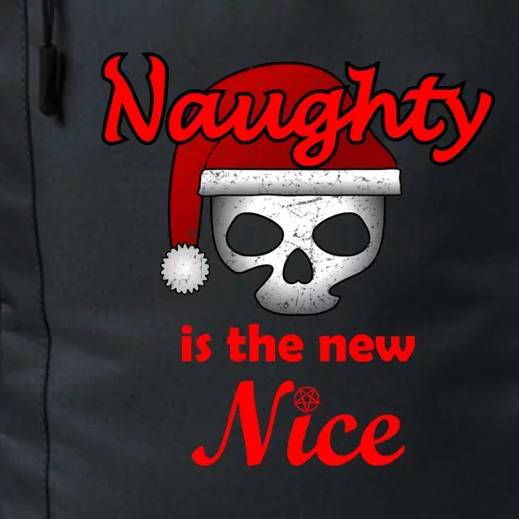 Christmas Heavy Metal Skull Design Naughty Is The New Nice Gift Daily Commute Backpack