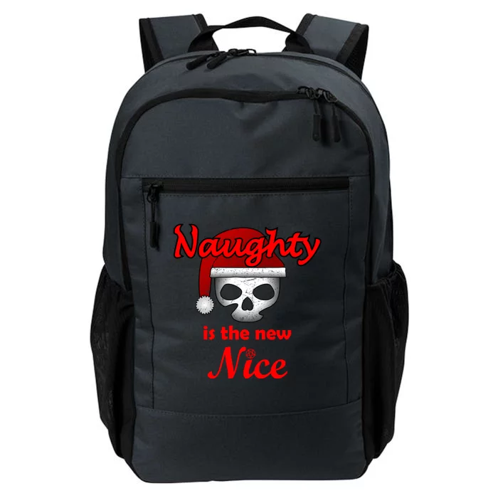 Christmas Heavy Metal Skull Design Naughty Is The New Nice Gift Daily Commute Backpack