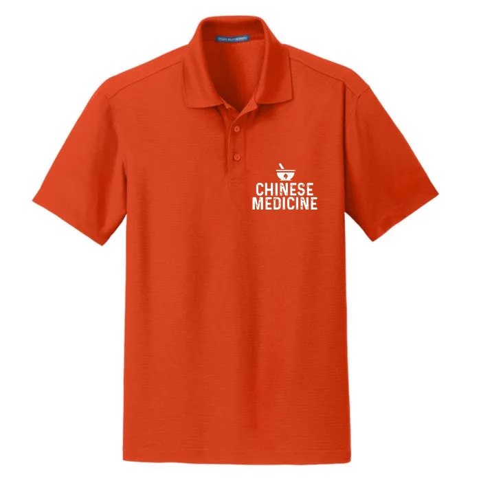 Chinese Herbal Medicine Dry Zone Grid Performance Polo