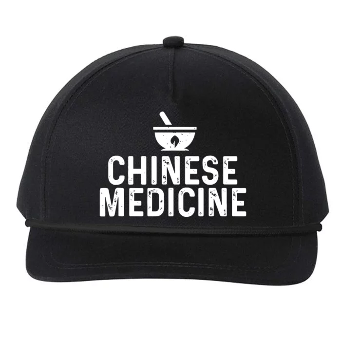 Chinese Herbal Medicine Snapback Five-Panel Rope Hat