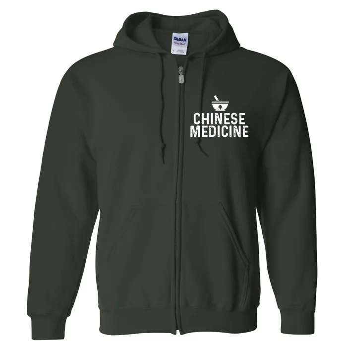 Chinese Herbal Medicine Full Zip Hoodie