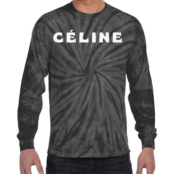 Céline Hello My Name Is Name Tag First Name Tie-Dye Long Sleeve Shirt