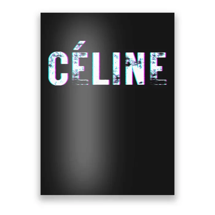 Céline Hello My Name Is Name Tag First Name Poster