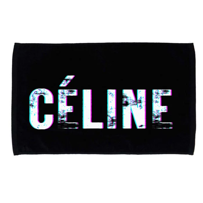 Céline Hello My Name Is Name Tag First Name Microfiber Hand Towel