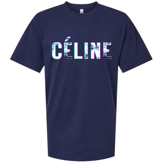 Céline Hello My Name Is Name Tag First Name Sueded Cloud Jersey T-Shirt