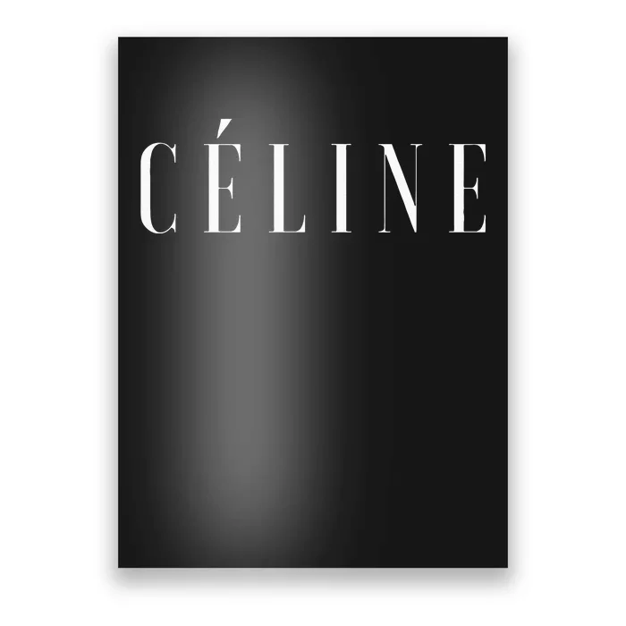 Céline Hello My Name Is Name Tag First Name Poster