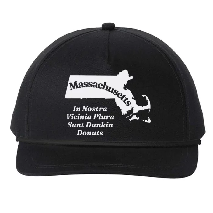 Click Hole Massachusetts In Nostra Vicinia Plura Sunt Dunkin Donuts Snapback Five-Panel Rope Hat