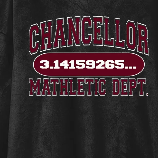 Chancellor High Mathletic Department Pi New Math Teachers= Hooded Wearable Blanket