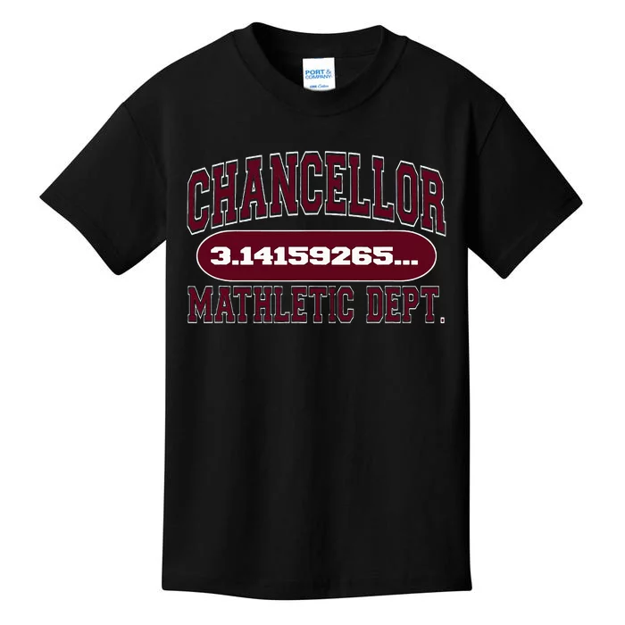 Chancellor High Mathletic Department Pi New Math Teachers= Kids T-Shirt