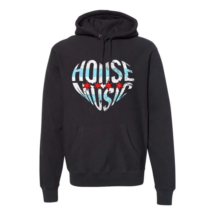 Chicago House Music I Love House Music Dj Premium Hoodie